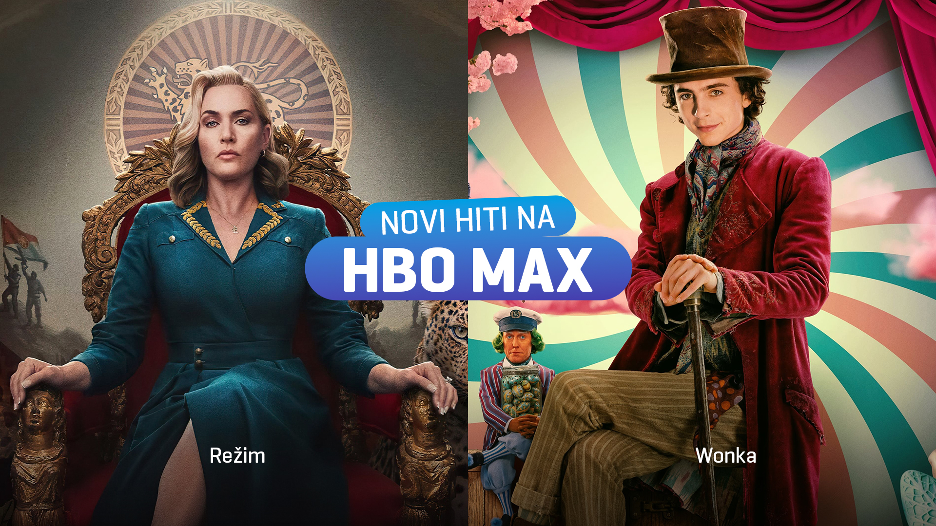 Timothée Chalamet in Wonka ter Kate Winslet in Režim na HBO Max ...